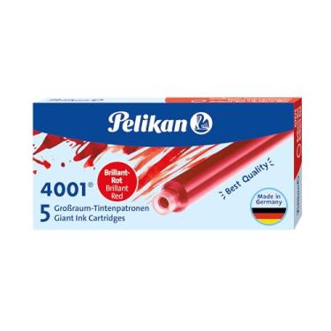 Imagem de Cartucho para Caneta Tinteiro 4001 Vermelho GTP/5, Pelikan, 310620