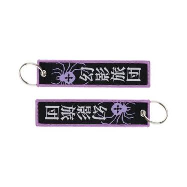 Imagem de Chaveiro Unissex De Anime Bordado Para Motocicletas E Carros Acessório