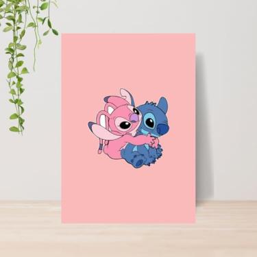 Imagem de Genérico, Quadro Lilo e Stitch Infantil A4 | Placa MDF 13