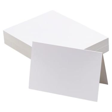 Imagem de UNICAFTALE Cerca de 100 folhas 20 x 15 cm cartolina em branco cartolina para cartões de felicitações, convites de casamento, papel postal em branco para scrapbook, cartões impressos em branco