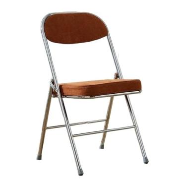 Imagem de Cadeira dobrável de metal para lazer, multifuncional, dobrável, portátil, cadeira de jardim, cadeira de praia, cadeira de pesca, cadeira de acampamento, adequada para uso interno e externo ou