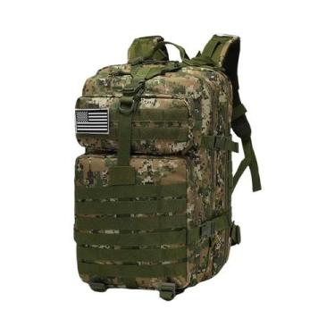 Imagem de Mochila Tática Grande De Nylon Impermeável 30L 50L Para Trekking, Pesc