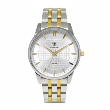Imagem de Relógio Feminino Tuguir Analógico 9182F Prata e Dourado