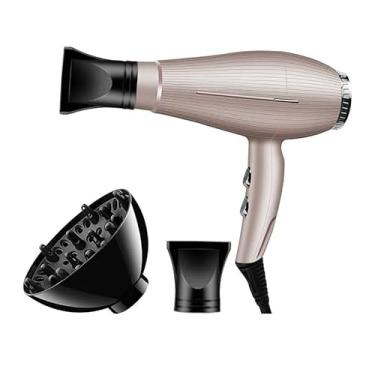 Imagem de Secador de Cabelo Bico Modelador e Difusor de Calor/Potente(220V,CINZA COM DIFUSOR)