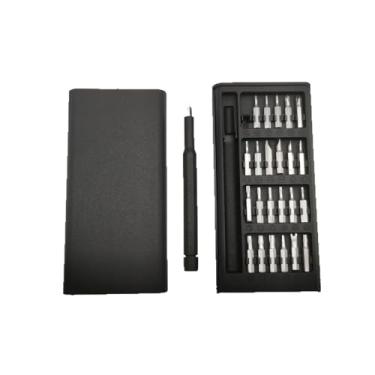 Imagem de Conjunto de chaves de fenda de precisão 25 em 1, kit de ferramentas de reparo magnético profissional com pontas de 4 mm para celular, laptop, relógio, óculos, eletrônicos (preto)