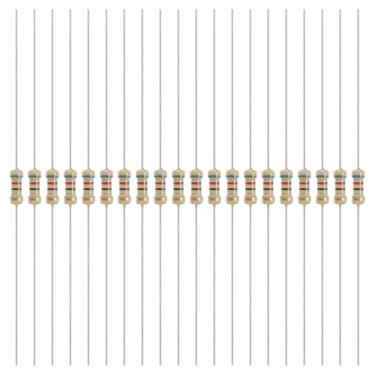 Imagem de YOKIVE 200 peças 1/4W (0,25 Watts) 62 Ohm 5% de resistor de filme de carbono, resistor fixo único de filme de carbono | Ótimo para dispositivos eletrônicos DIY, placas de circuito, sensores