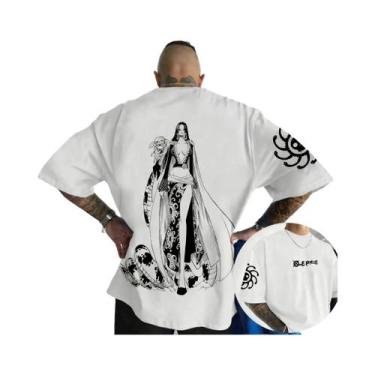 Imagem de Camiseta Unissex De Algodão Com Estampa Do Luffy, Verão, Respirável, G