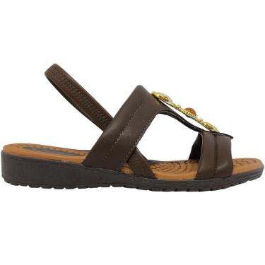 Imagem de Sandália Feminina Casual Dia a Dia Passeio Trabalho Anatômica Ultra Confort Campesi Ce165-Feminino