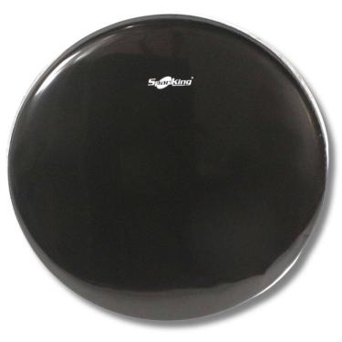 Imagem de Pele 22 Resposta Bumbo Bateria Drum Preta Sem Furo