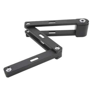 Imagem de SPYMINNPOO Trava Dobrável para Bicicleta Instalação de Várias Peças Trava Dobrável para Evitar Roubo à Prova de Ferrugem à Prova D'água para Bicicleta Elétrica, Motocicleta - Liga de Aço, ABS (Preto)