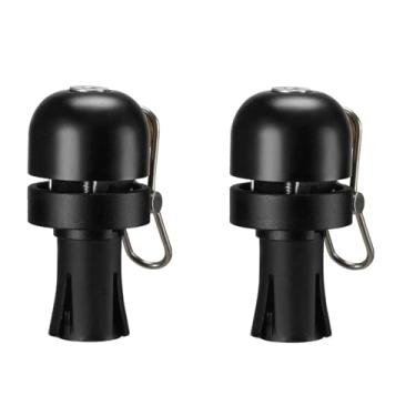 Imagem de Plugue para guidão de bicicleta, sino de bicicleta 80db, som alto e claro, à prova de ferrugem, buzina de bicicleta de estrada mtb, adequado para cabo de 22.2mm, plugue contra poeira(2PCS BB2502-01)