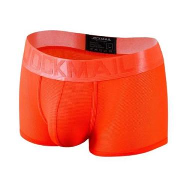 Imagem de Cuecas Boxer Masculinas Esportivas De Malha Respirável Com Cores Fluor