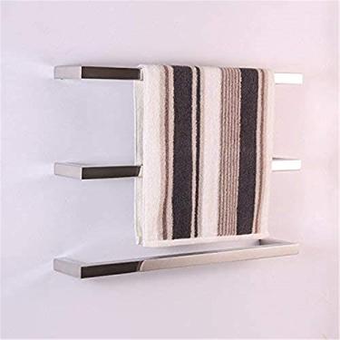 Imagem de Aquecedor de toalhas, toalheiro elétrico montado na parede, banheiro, aço inoxidável, economia de energia, toalheiro de aquecimento, acessórios para casa de banho