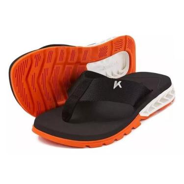 Imagem de Chinelo Sandália Cores Variadas - Kenner, Laranja, Branco, 43
