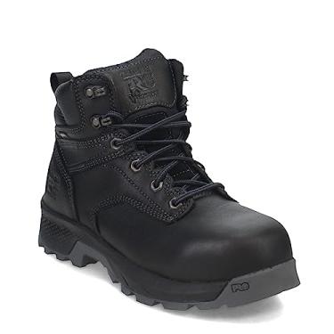 Imagem de Timberland PRO Titan Ev Bota feminina de trabalho industrial impermeável com bico de segurança composto de 15 cm, Preto, branco, 8.5 UK