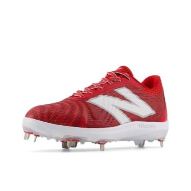 Imagem de New Balance FuelCell 4040 V7 Tênis de beisebol masculino de metal, Equipe vermelho/branco óptico, 11