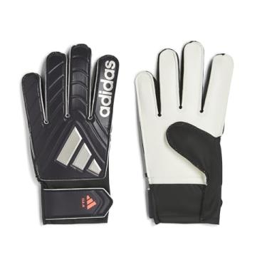 Imagem de adidas Luvas de goleiro unissex para adultos Copa Club, preto aurora/platina, metálico/turbo, 4