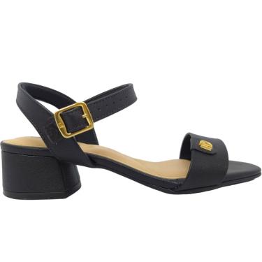 Imagem de Sandália Feminina Casual Social Básica Dia a Dia Passeio Trabalho Salto Baixo Conforto Modare 7211.101