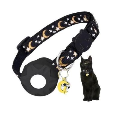 Imagem de Coleira Para Gatos E Cães Pequenos Com Suporte Para AirTag E Ornamento
