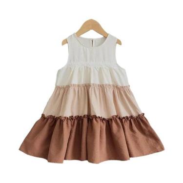 Imagem de Vestido De Princesa Sem Mangas Para Meninas Com Renda, Estilo Coreano,