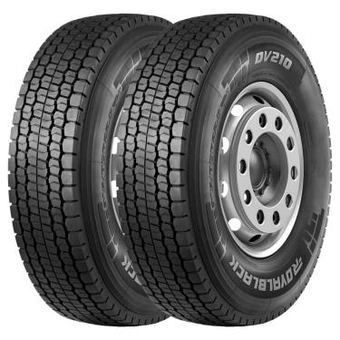 Imagem de KIT 2 Pneus Royalblack DV210 295/80 R22.5 Aro 22.5 154/149M 18PR Borr