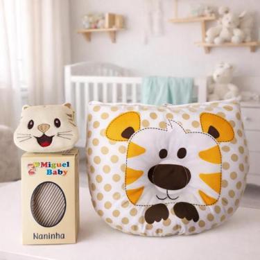 Imagem de Naninha Mais Travesseiro Anatômico De Bichinhos - Aconchego Baby Enxov