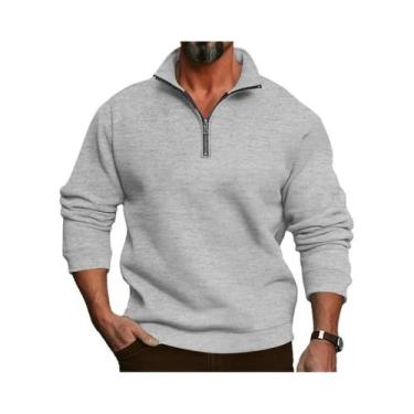 Imagem de Moletom Masculino De Outono Inverno Em Tecido Felpudo Casual De Manga 