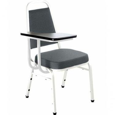 Imagem de Cadeira Universitária Empilhável Linha Hotel Plus Cinza