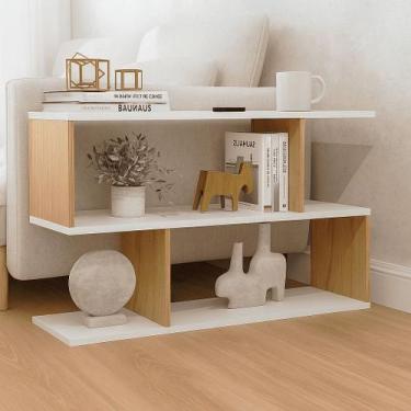 Imagem de Apoio de Sofa Canto Mesa Lateral Sala Freijó - Bihouse Móveis