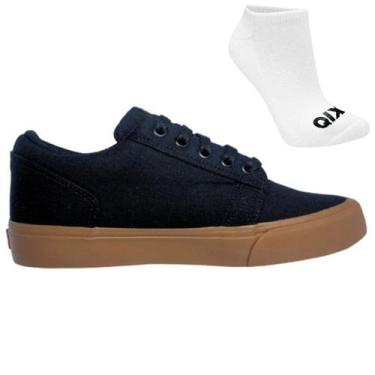 Imagem de Tênis Qix Allan Mesquita e Meia, 43, Preto, Bege, Masculino