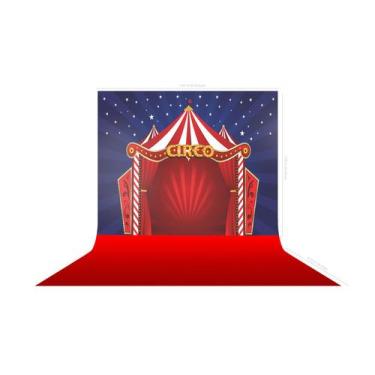 Imagem de Fundo Fotografico em Tecido Circo Tapete Vermelho -150x170cm - Fabrika