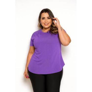 Imagem de Camiseta Feminina Dry Fit Plus Size Alta Qualidade - Closet Dias Magal