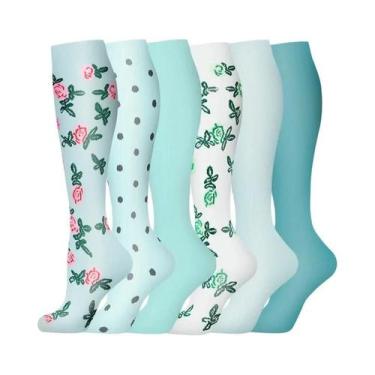 Imagem de Meias De Compressão Masculinas 3/6 Pares Para Esportes Ao Ar Livre, Ci