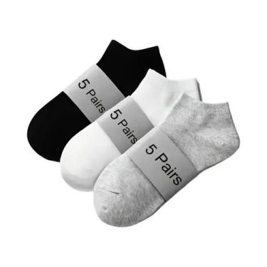 Imagem de Meias Unissex Respiráveis Antiodor Absorventes De Suor Cano Baixo Tipo