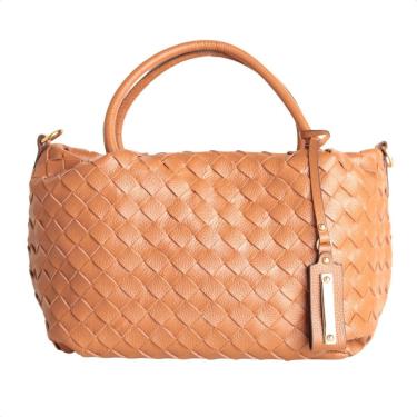 Imagem de Bolsa Dm Capri Trançada Caramelo-Feminino
