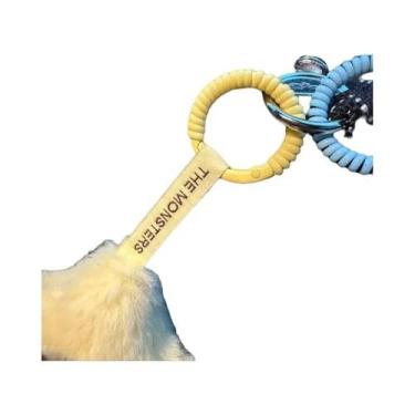 Imagem de Chaveiro De Silicone Colorido Labubu Com Corda, Fivela Anti-queda E Pr