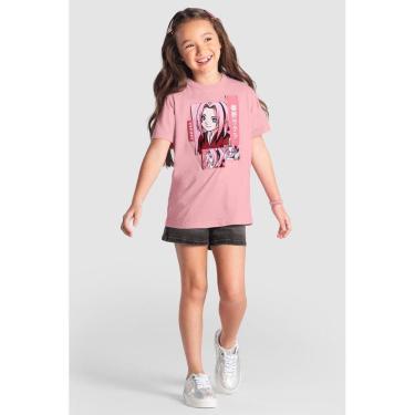 Imagem de Camiseta infantil menina do naruto Brandili Camiseta infantil menino do naruto Brandili
