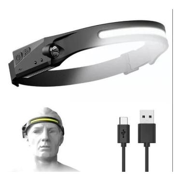 Imagem de Lanterna De Cabeça Led Recarregável Bommax BM-A028 A Prova D