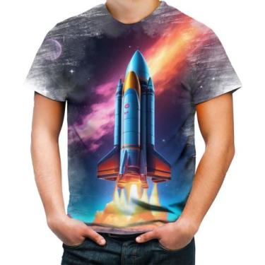 Imagem de Camiseta Desgaste Foguete Espacial Space Rocket Espaço 4 - Kasubeck St