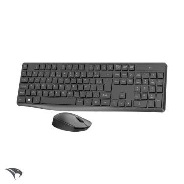Imagem de Kit Mouse e Teclado Sem Fio Viper Pro Office VO203 Preto