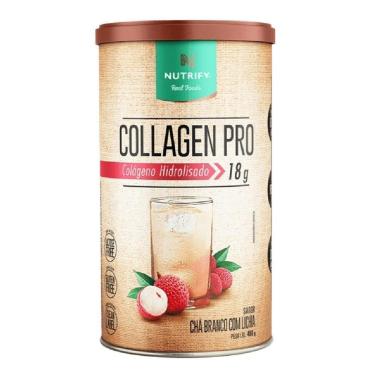 Imagem de Collagen Pro Body Balance Chá Branco Lichia Nutrify 450g-Unissex