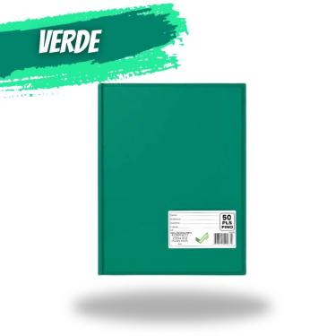 Imagem de Pasta Catálogo Organizadora A4 OEM com Visor e 50 Plásticos Internos em Polipropileno Resistente à Água Verde