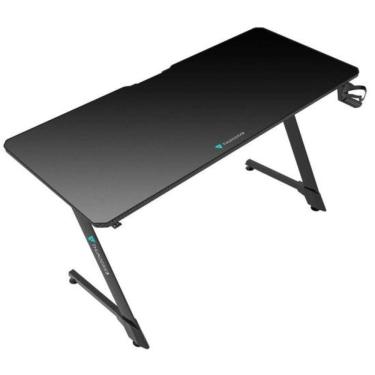 Imagem de Mesa Gamer Retangular ED5 2.0 Moderno sem Gavetas em Aço 140CM Preto para Setup de Jogos
