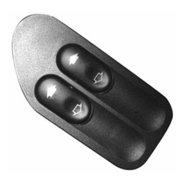 Imagem de Tecla Acionadora de Vidro Elétrico Dupla com Moldura Modelo 4L55.14529-AA - 7565.14529-BA para Ford Ecosport G2 02 a 12