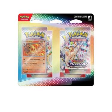 Imagem de Pokémon Evolução Prismática Jolteon Flareon Vaporeon Copag -