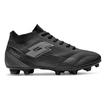 Imagem de Chuteira Campo Lotto Solista Supernova Masculina, 43, Preto, Chumbo