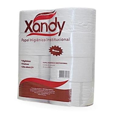 Imagem de Papel Higiênico Institucional Branco 8 Unidades - Xandy