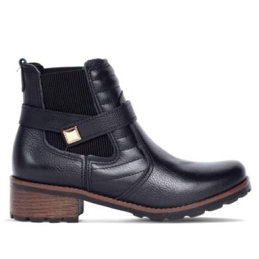 Imagem de Bota Feminina Pegada Chelsea Tratorada em Couro, 36