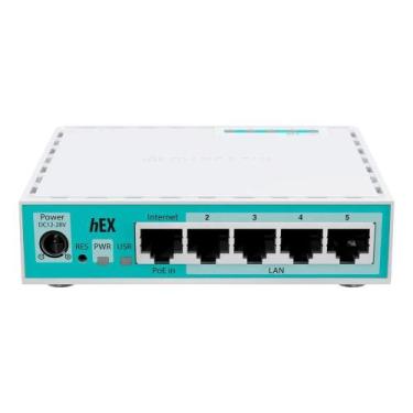 Imagem de Roteador Mikrotik Routerboard E50UG HEX, 5 portas Ethernet 10/100/1000