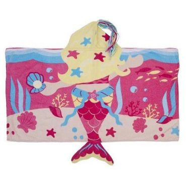 Imagem de TOALHA INFANTIL DE BANHO E PRAIA 1,20CM X 68CM Sereia 3D - Baby Joy